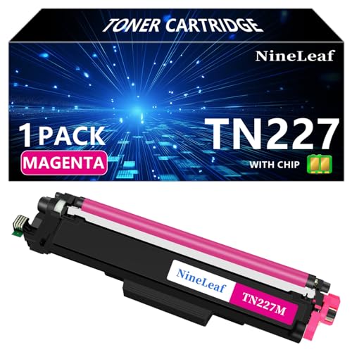 Image of NineLeaf 1 Pack Magenta Toner Cartridge Replacement for Brother TN227 TN-227 TN223 TN227M Work with HL-L3230CDN HL-L3290CDW DCP-L3550CDW MFC-L3770CDW HL-L3210CW Printer