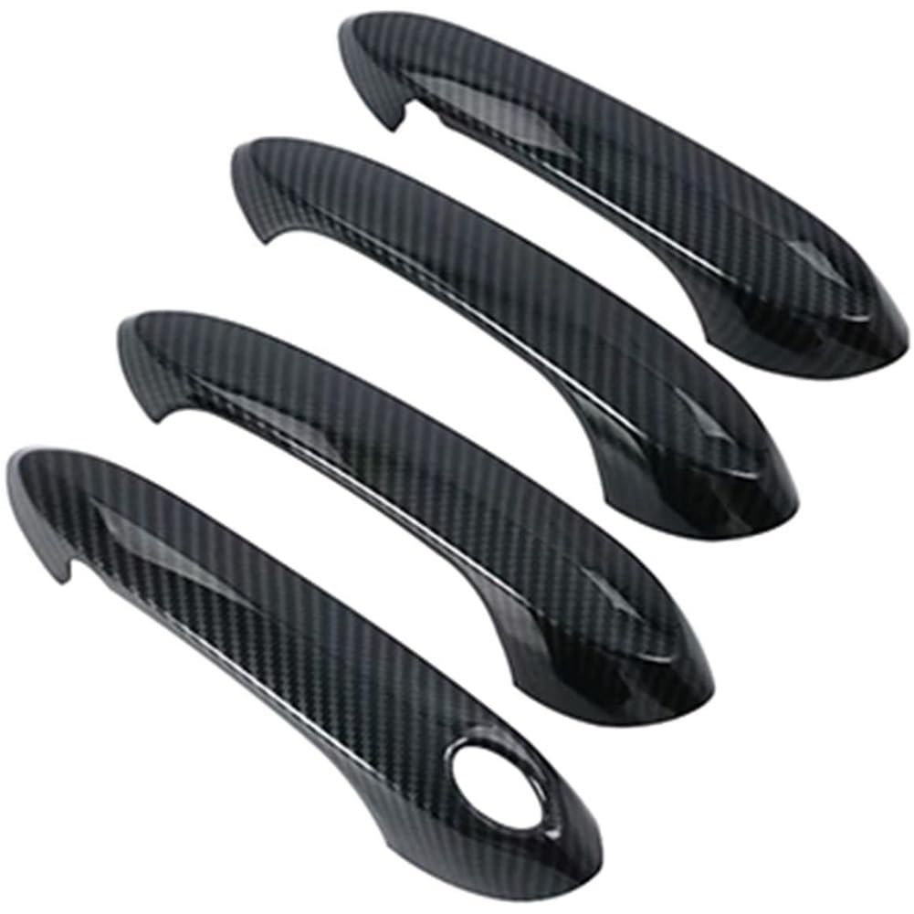 LAHMNR Car Door Handle Cover Car Accessories Carbon Fiber ABS Door Handle Pull Cover Trim Protective Shell Sticker For BMW For X3 G01 2018 2019 Outer Door Handle