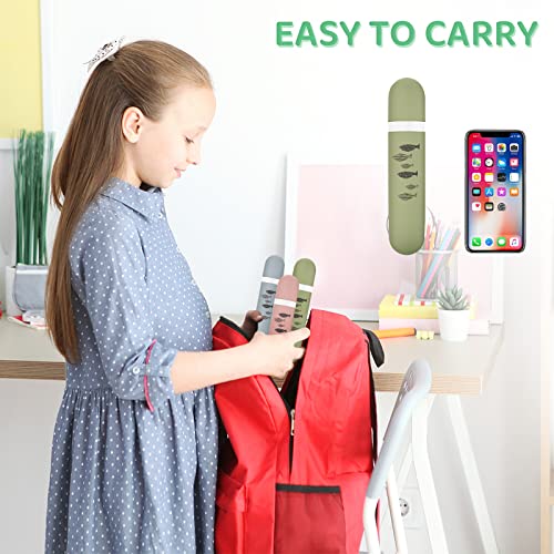 Annhao 3 Pezzi porta spazzolino da viaggio con 3