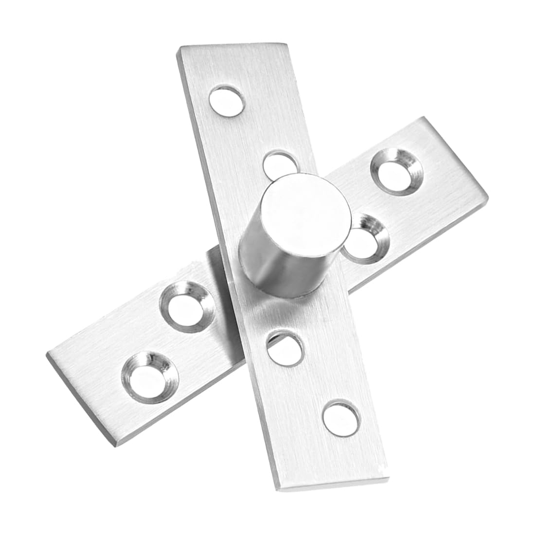 METALLIXITY 360 Degree Rotating Pivot Hinge (75 x 17mm), Stainless Steel Door Hinges - for Home Kitchen Gate Closet Cupboards