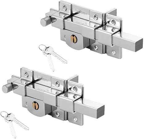 2 Pack 50mm Garage Door Lock Long Throw Gate Shed/Door Lock 2 Pack 50mm Garage Door Lock Long Throw Gate Shed/Door Lock
