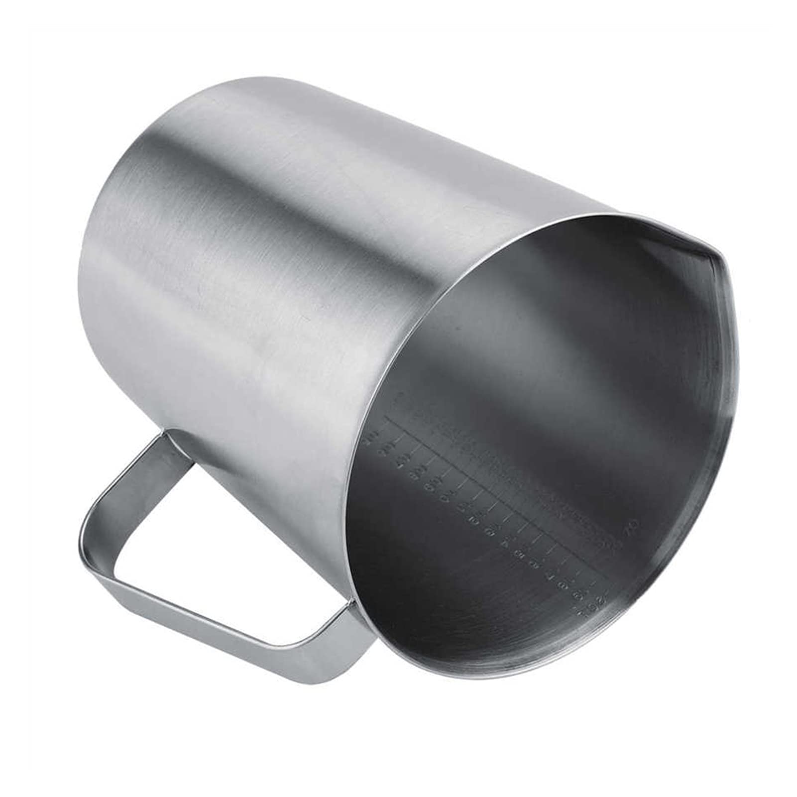Sos łódź 2000 ml stal nierdzewna latte artystyczne akcesoria do spieniania mleka kubek nieprzywierający spieniacz kremowy butelka na wodę garnek do spieniania espresso pojemnik na sałatkę (rozmiar: XS)