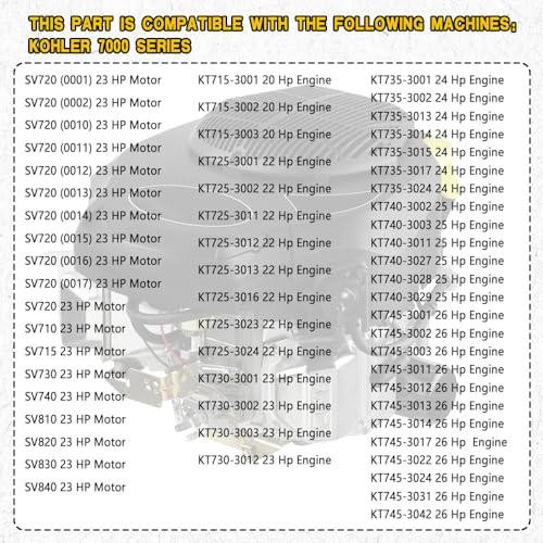 Image of 2PCS Valve Cover Gaskets Compatible with Kohler 7000, Car Accessories Automotive Replacement Valve Cover Gasket Sets for The 7000 Model Engines with Stamped Steel Valve Covers