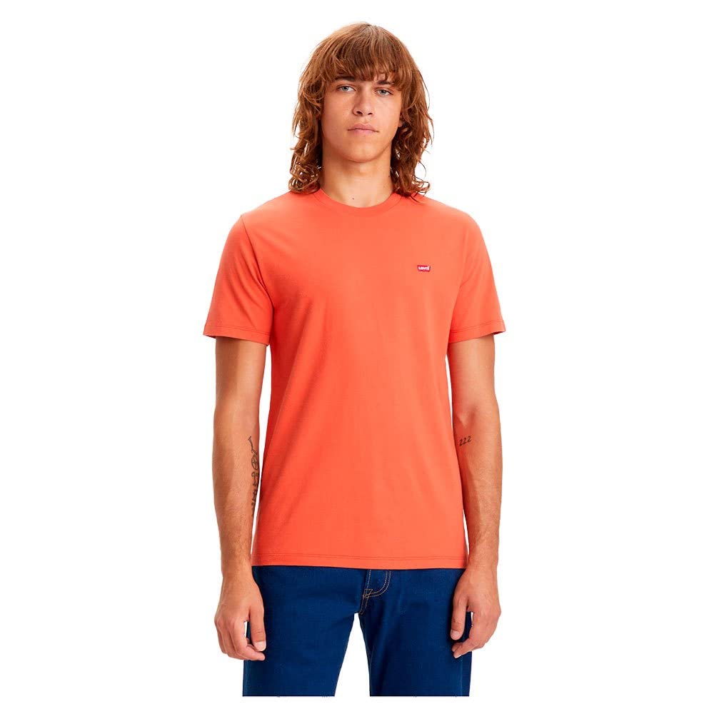 Levi's Men's Ss Original Housemark Tee T-Shirt, Chili, S
