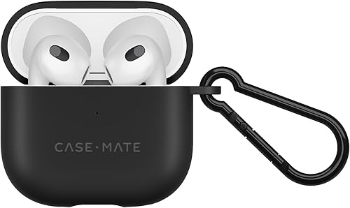 Miniatura 8 de Case-Mate Funda para Airpods de 4ª generación con llavero [compatible con carga inalámbrica] – Funda transparente resistente para Apple Airpods de