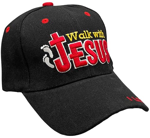 Image of Black Duck Brand Embroidered Walk with Jesus Adjustable Baseball Cap - Multiple Colors Available