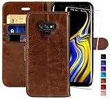 Galaxy Note 9 Wallet Case, 6.4 inch,MONASAY [Included Screen Protector] Flip Folio Leather Cell Phone Cover with Credit Card Holder for Samsung Galaxy Note 9