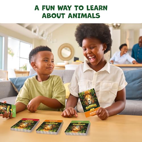 Image of Guess the Animal Game for Kids & Family, Fun Guess in 5 Clues Learning Toy