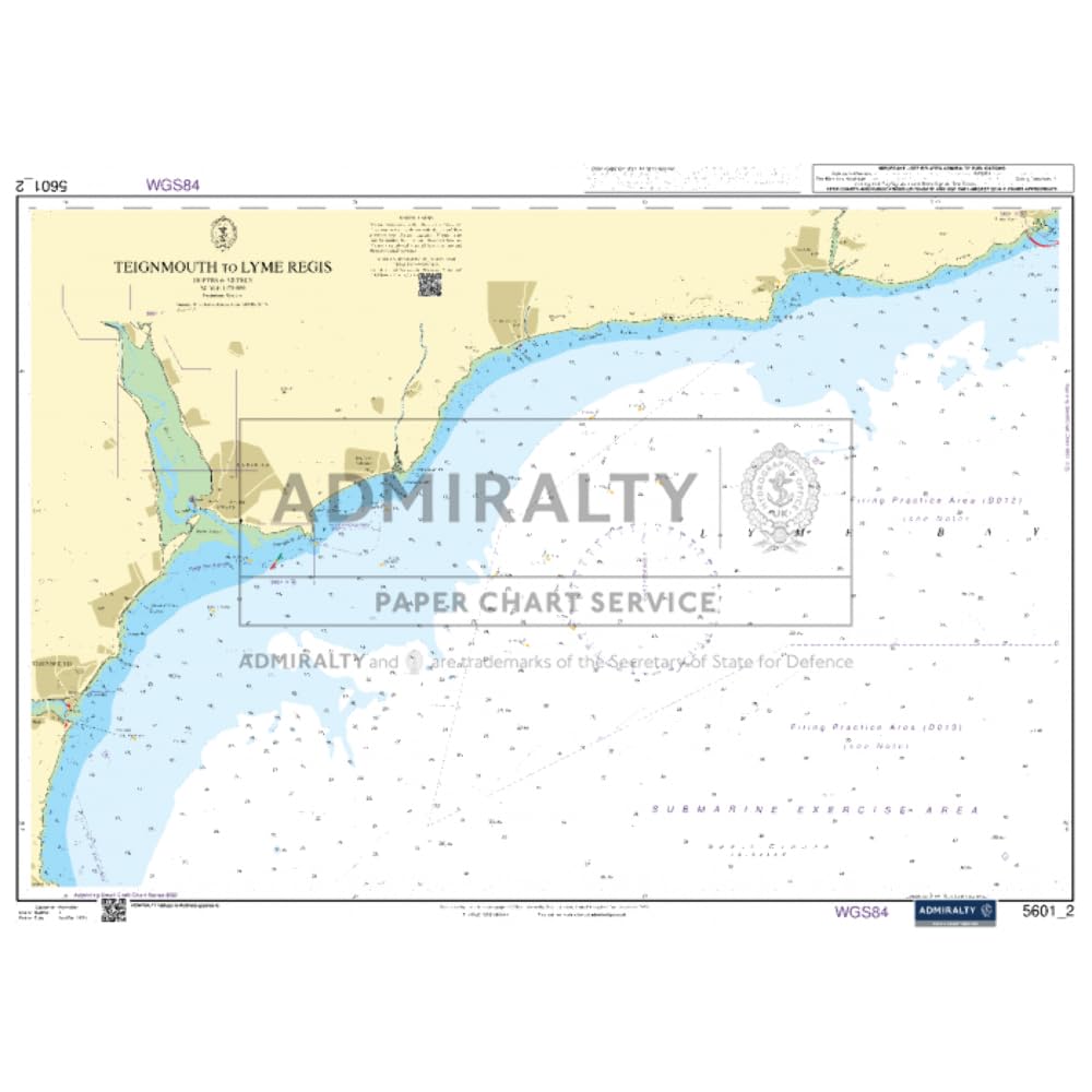 Admiralty Small Craft Chart 5601_2 - Teignmouth to Lyme Regis