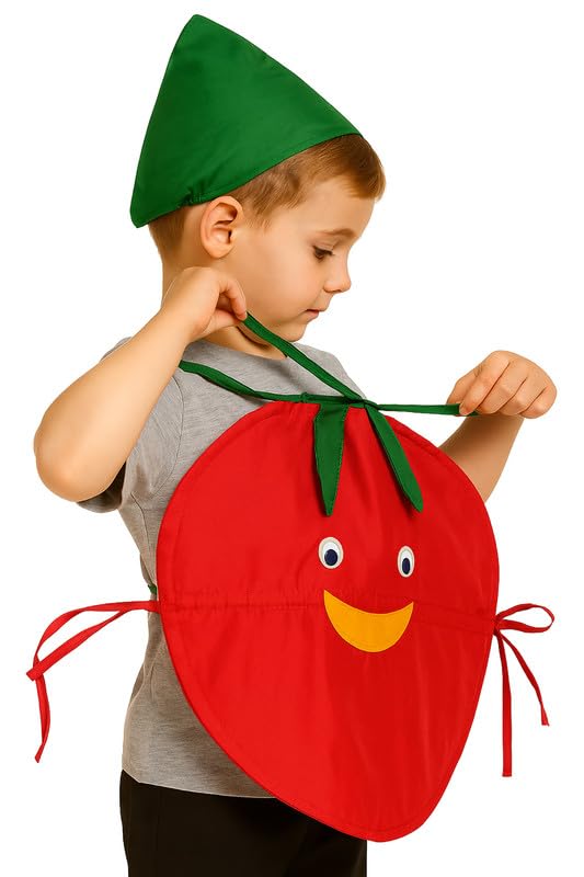 Image of FancyDressWale Fruit & Vegetable Fancy Dress Costume for Kids | Free Size 2-10 Years | School Fancy Dress, Stage Shows, Theme Parties