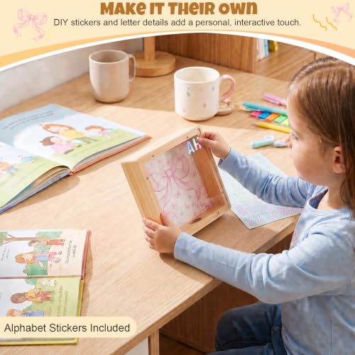 Image of MHJY Wooden Piggy Bank for Kids Personalizable DIY Coin Bank for Girls Boys