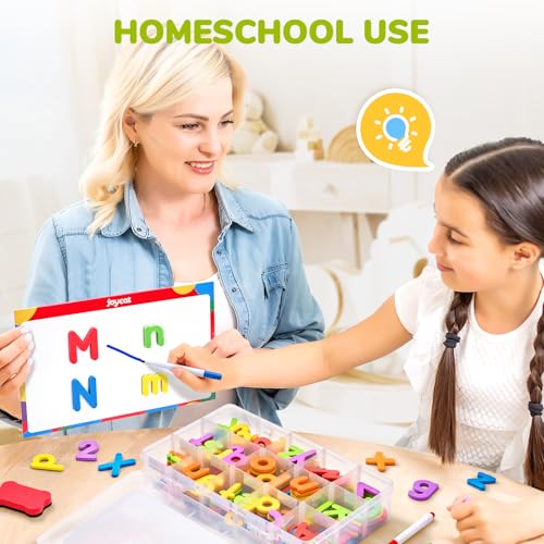 image for Gamenote Classroom Magnetic Alphabet Letters Kit 178Pcs with Double Si