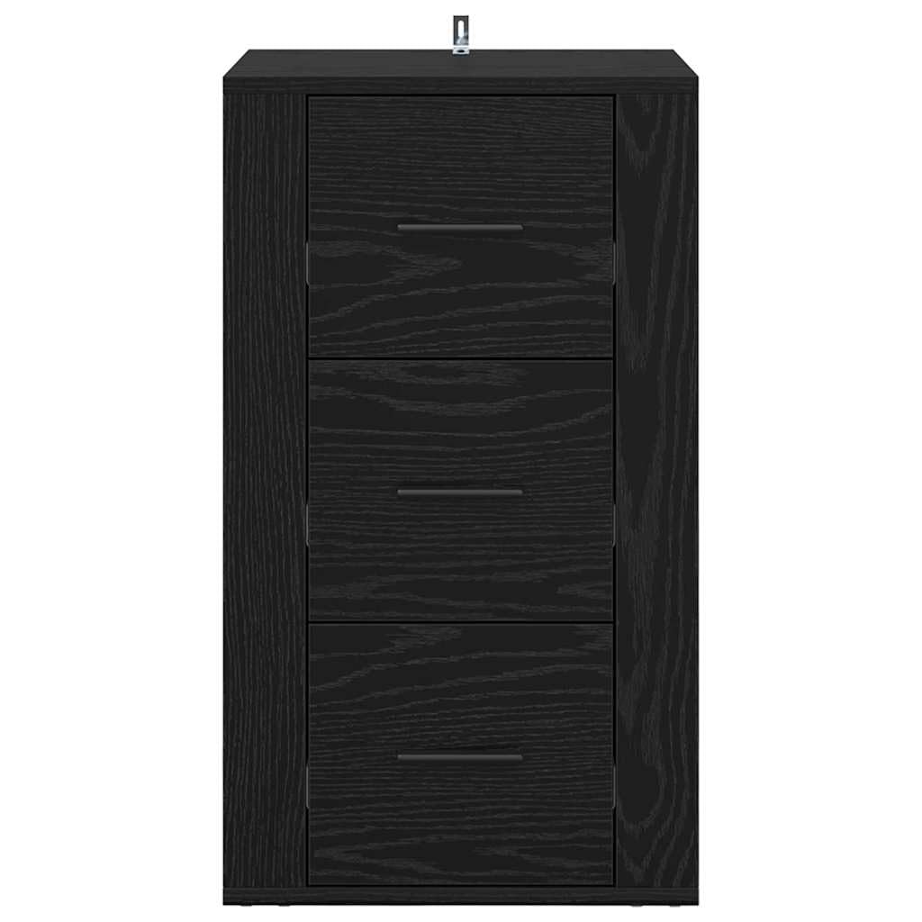 Générique Buffet avec tiroir Chêne Noir 40 x 33 x 70 cm Bois d'ingénierie,Meubles,Armoires & Meubles de Rangement,Buffets & bahuts,Noir,20.16 KG,881002