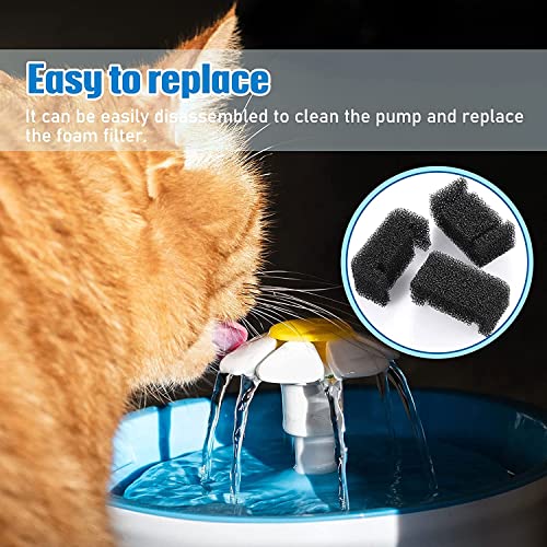 Filtro de esponja para fuente de gato 8 piezas miniatura 6