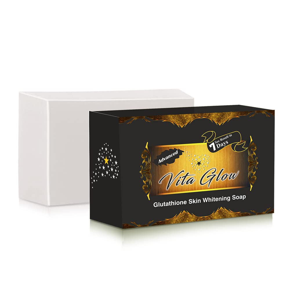 Winlip Advanced Vita Glow Glutathione Soap For Skin Brightening | Unisex Bathing Soap For Face & Body, 135g