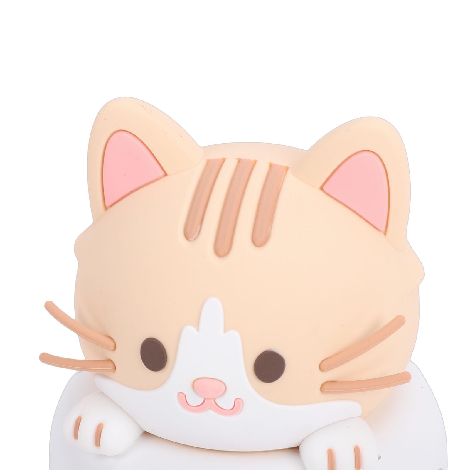 Tbest Compañero de Robot de Escritorio Ai con Comandos de Voz, Luz Nocturna LED para Dormitorio, Robot de Chat de Aprendizaje para Niños y Hogar, Material de PC Seguro y Control WiFi (Gata)
