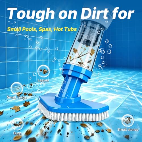 Image of 4 in 1 Cordless Rechargeable Small Pool Vacuum spa hot tub 90 Mins Running Time, 12 Gallons /Min Powerful Suction 2026 new