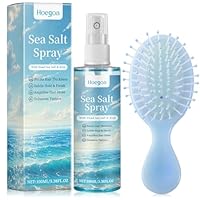 Sea Salt spray, Sea Salt Spray Hair Men, Haarbürsten + 100ml Premium Salzwasserspray, Sea Salt Spray Hold Für Haare, Für Vollere Haare & Stabile Textur