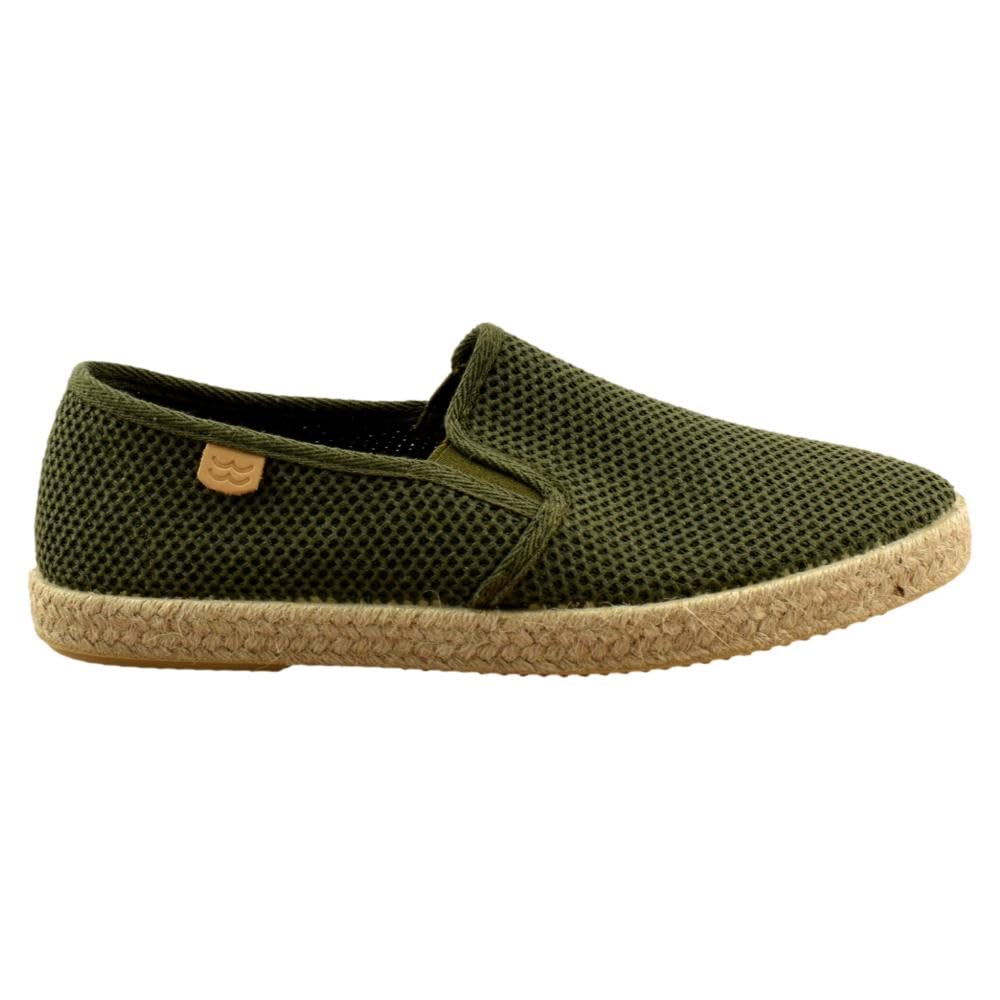 Mediterranea - Zapatillas de Esparto de Rejilla con elásticos Laterales 045368 Lona