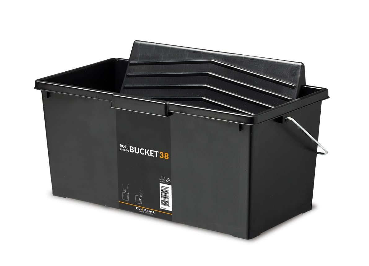 Gripper Cloth Black Paint Bucket, 38 Cm Roll & Go, Fits 38 Cm/15-Inch Rollers