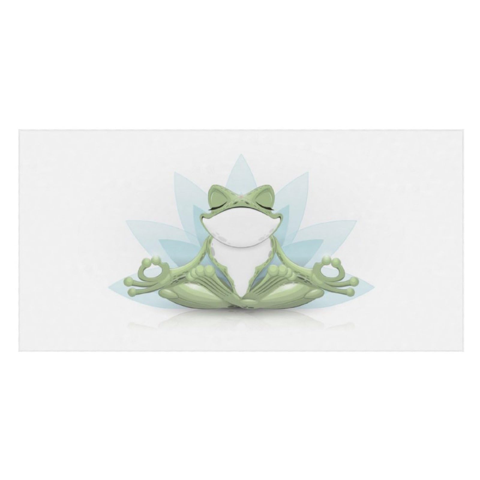 LWORZIIB Beach Towel, Funny Yoga Frog Bath Towel, Pool Towel Great for Gym Swimming 80 X 160cm