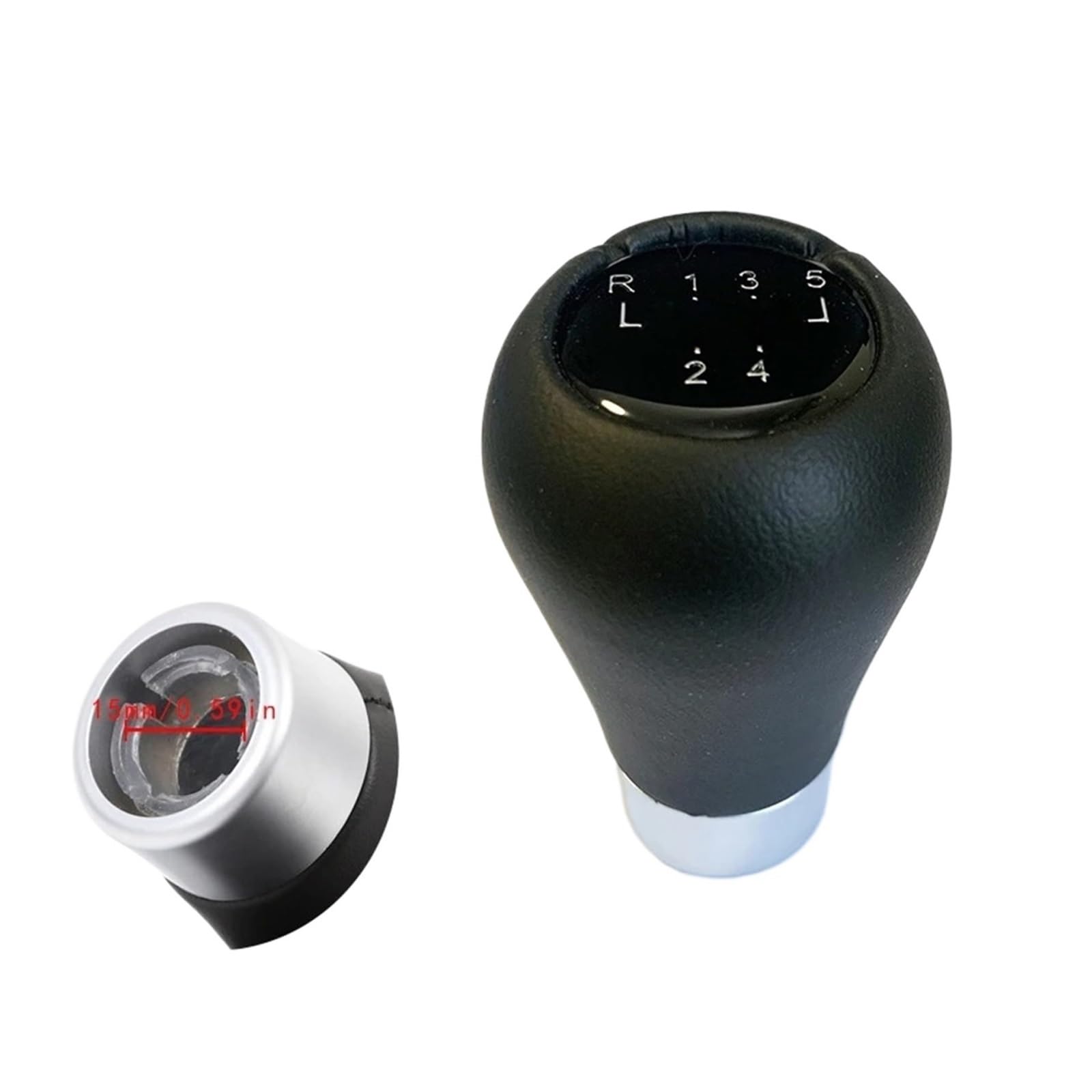 Dwtnmex 031-5 Speed Gear Shift Knob For Bmw E46 E36 E34 Shift Button Suitable Gear Knob Transmission 5 Speed 6 Models Lever Head Shifter(031-5 Speed)