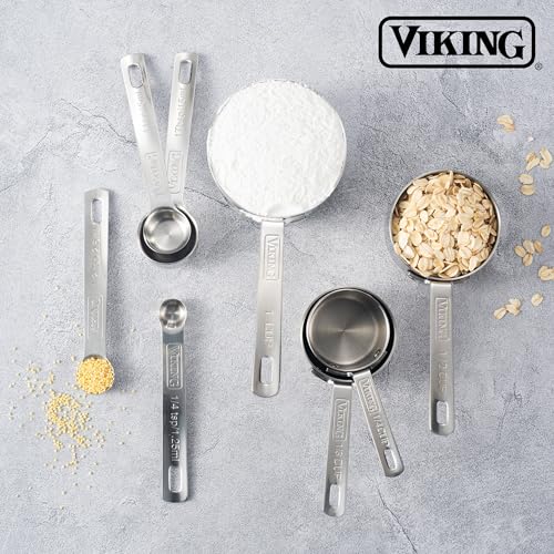 Set de 4 Vasos Medidores de Acero Inoxidable Viking miniatura 6
