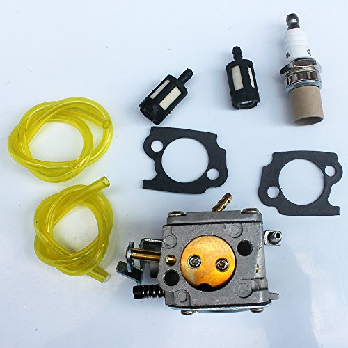 KIPA Carburetor Spark Plug Fuel Filter kit for Stihl 041 041AV 041 Farm Boss Gas Chainsaw # 1110-120-0609 with Mounting Gaskets