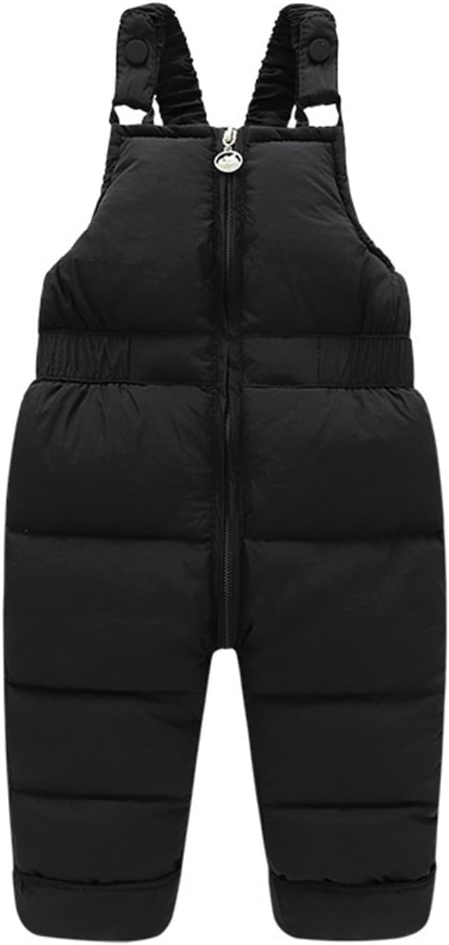 Traje de esquí de Dos Piezas con Cuello de Piel Grande para niños Traje de esquí Impermeable y a Prueba de Viento Pantalones de esquí para niños y niñas Traje cálido