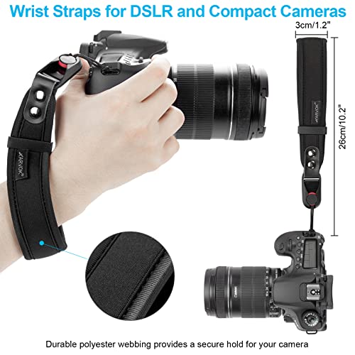 ARVOK Camera Strap - Adjustable Shoulder Strap with Wrist Strap for Nikon Canon Sony Fuji DSLR - Image 5