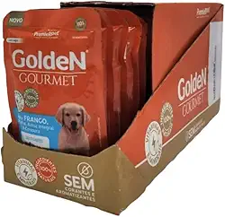 Golden Gourmet Para Cães Filhotes Sabor Frango 85g - Caixa com 20 unidades