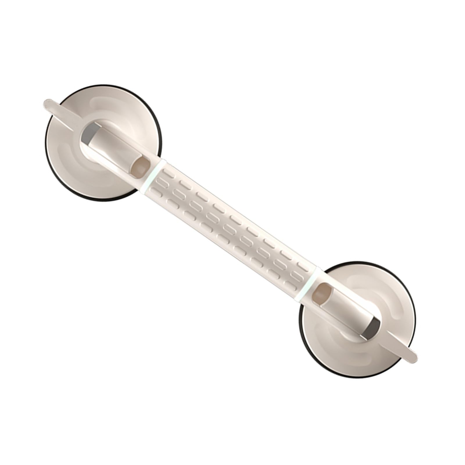 Mango De Ducha Reutilizable, Barra De Agarre Angular De Plástico ABS, Pasamanos De Seguridad For Bañera E Inodoro Montado En La Pared, Soporte Con Ventosa(White,L-53cm)
