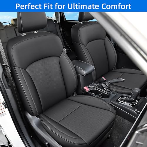 Image of IKABEVEM Custom Fit Seat Covers for Subaru Forester 2014-2018 Full Set