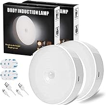 One94Store Motion Sensor Light for Home with USB Charging Self Adhesive Led Nightlight Rechargeable Body Sensor Wall Light for Bedroom, Stairs (Cool White, Pack of 2) - Plastic