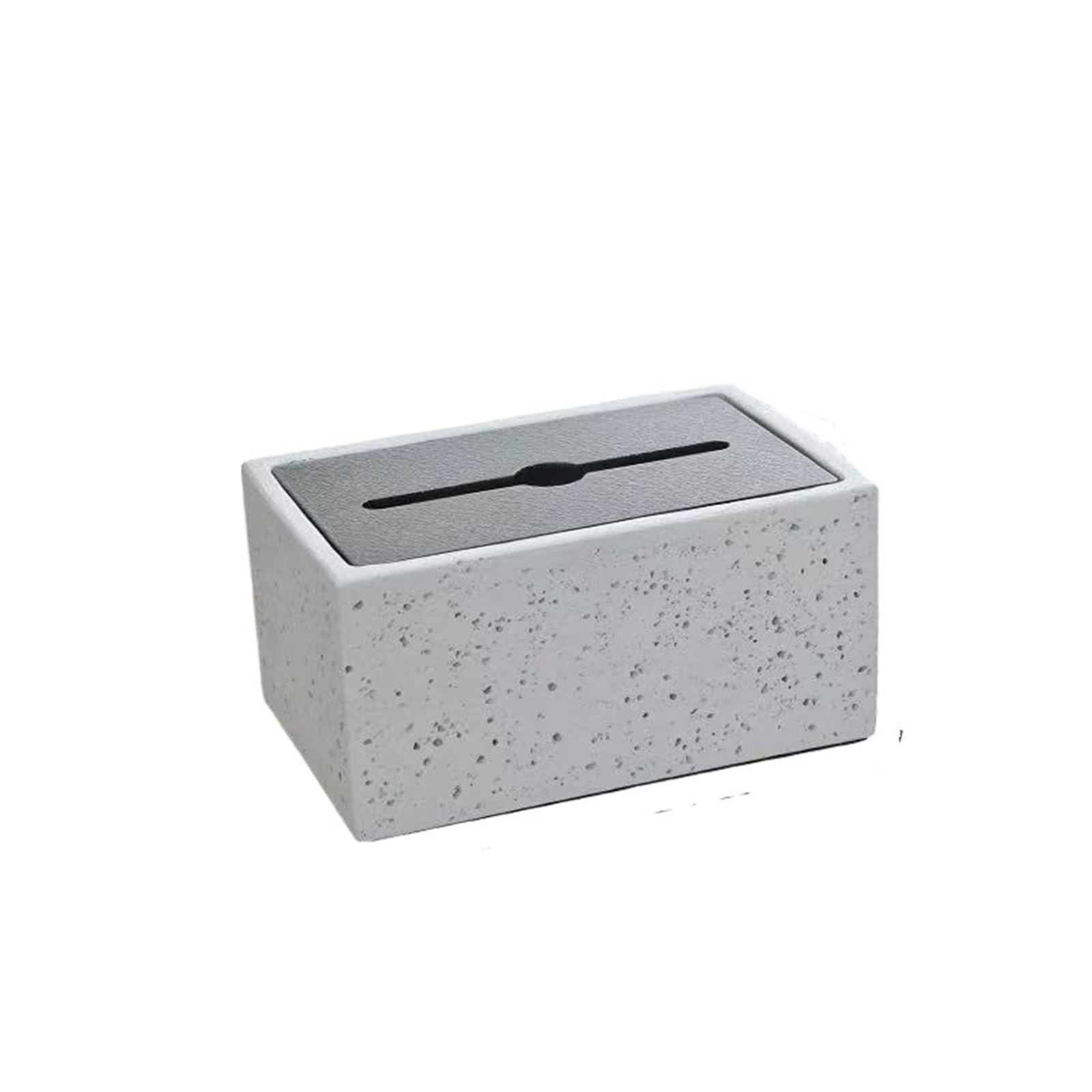 Tissue Case Creative Cement Desktop Tissue Box High-end Hotel Homestay Decorative Ornaments Tissue Dispenser(Gris)
