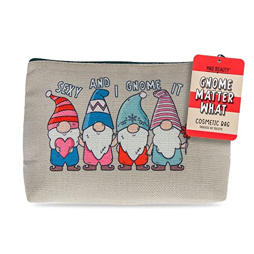 MAD Beauty Mad Beauty - GNOME Whatever It Arrive Cosmetic Bag, Multicolored, Soft Pencil Case - Image 2