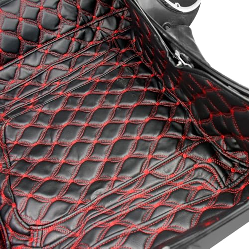 Tapis de Coffre Moto en Cuir Doublure Interne pour Harley Touring Road 14-23