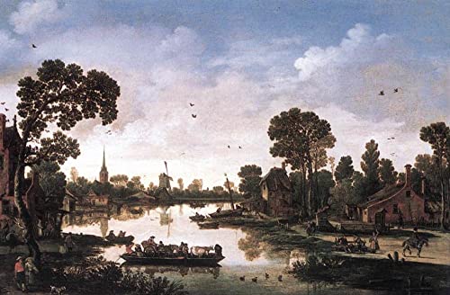 Tableau toile Esaias Van De Velde pour salon élégant SERENDIPITP
