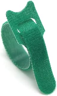 OFC Abraçadeiras reutilizavel | 10x Presilha 25cm | Abraçadeiras de fios e cabo | laço dupla face para gerenciamento de Fios, cabos e jardim | força e durabilidade | fecho de contato | (Verde)  