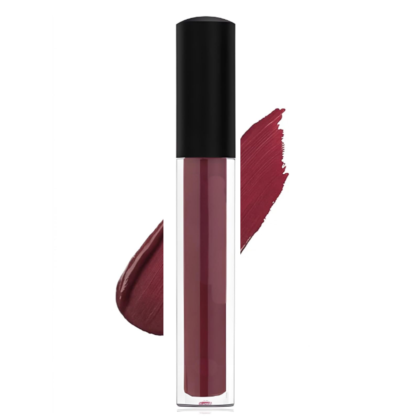 Deep Burgundy Long Lasting Liquid Lipstick with Glossy Finish, Velvet Matte Lip Gloss for Women Non-Sticky, Waterproof