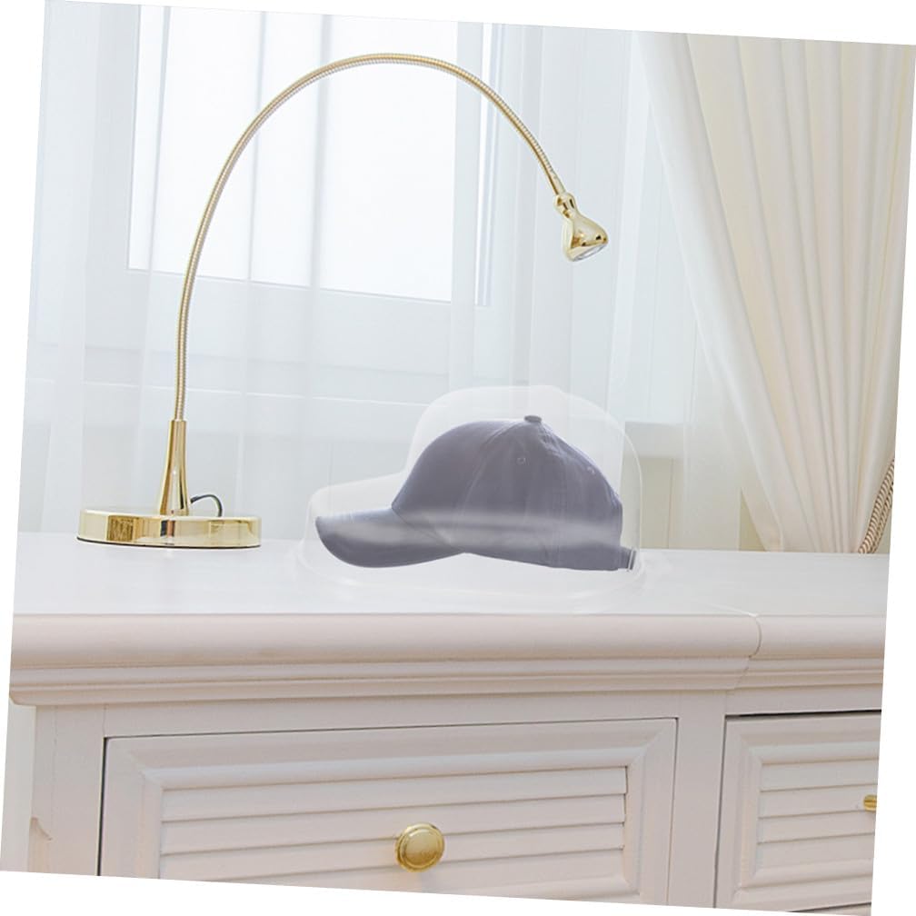 GARVALON 3pcs Plastic Hat Storage Box for Curved Brim Caps