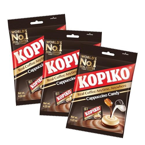 Kopiko Cappuccino Candy 100g x 3 Pack Instant Coffee Flavoured Hard Sweets