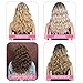 Wavy Lace Front Wigs for White Women Dark Roots Ombre 613 Blonde Wig with L Part Mono Lace Medium Length Heat Resistant Fiber Synthetic Wigs for Daily