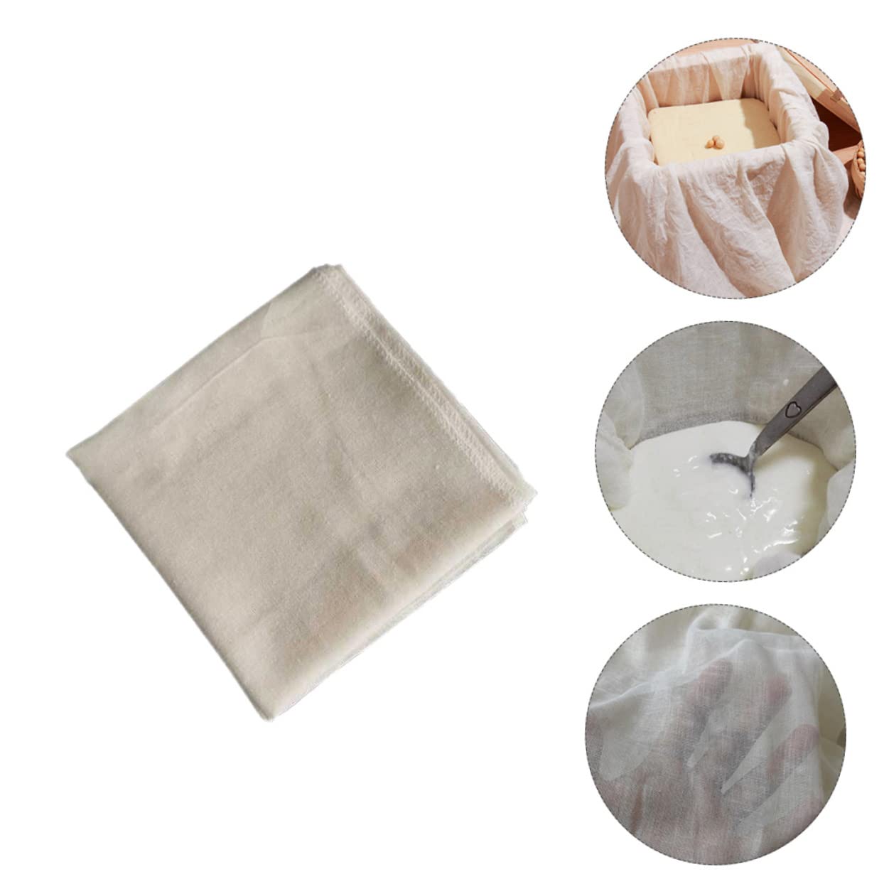 NAMOARLY 2pcs Unbleached Cheesecloth Kitchen Cloths Multipurpose Straining for Cheese Making Baking and Canning for Yogurt and Tofu Preparation