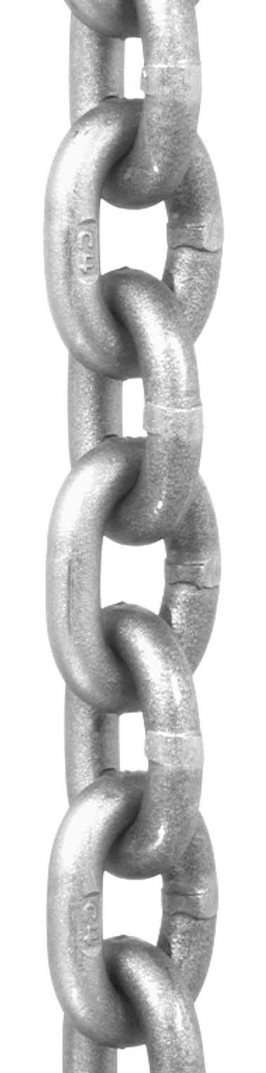 Campbell 0181623 System 4 Grade 43 Carbon Steel High Test Chain in Round Pail, Zinc plated, 3/8