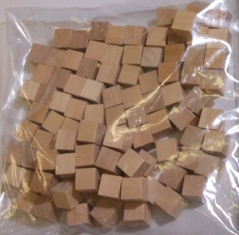 Wooden Cube Tokens Green, 10mm : Amazon.in: Home & Kitchen