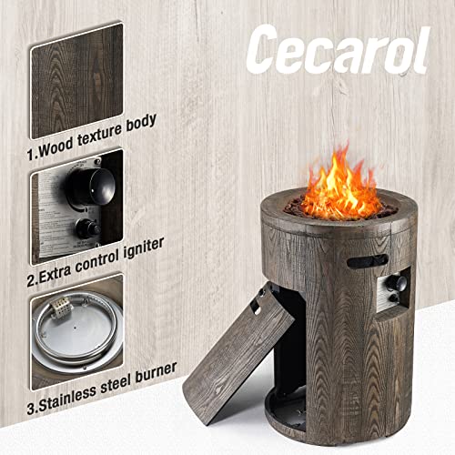 Cecarol-195in-Propane-Fire-Pit-with-Free-Waterproof-Cover-Lava-Stone-Auto-Ignition-Wood-Look-Surface-CSA-Certified-32000-BTU-Propane-Firebowl-Column-Ideal-for-Garden-Patio-PoolsideCourtyard