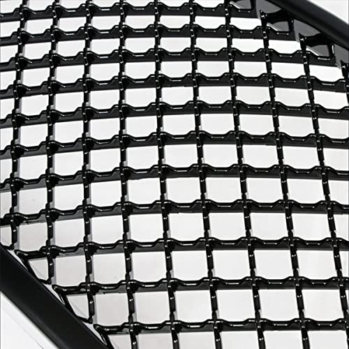 R&L Racing Front Grill Cover Compatible With 1999-2002 Silverado/2000-2006 Tahoe/Suburban | Glossy Black Luxury Sport Mesh Style Front Bumper Grille Guard | Front Grille Mesh Guard #TOP3