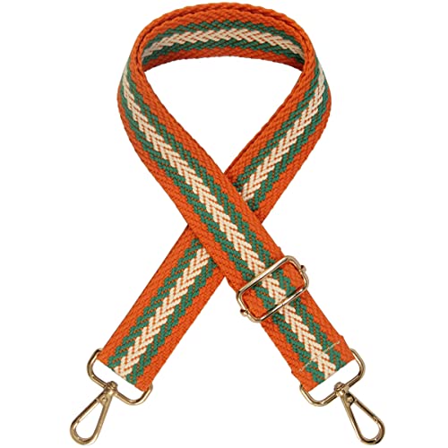 Image of Duwi Wide Handbag&Purse Strap Jacquard Woven Guitar Style Replacement Strap Multicolor Canvas Adjustable Crossbody Bag Strap