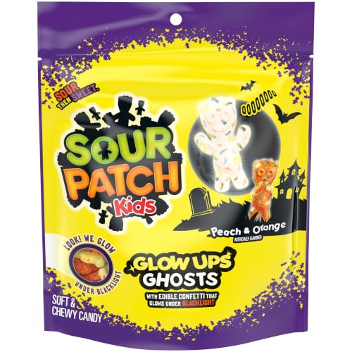 SOUR PATCH KIDS Glow Ups Ghosts Soft & Chewy...